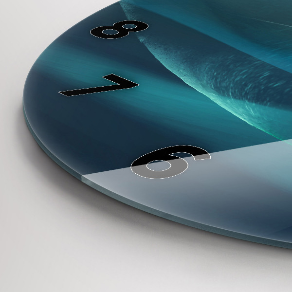 Kerek fali üvegóra Egy repülő sas képe