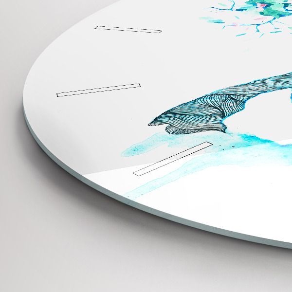 Kerek fali üvegóra Szarvas illusztráció