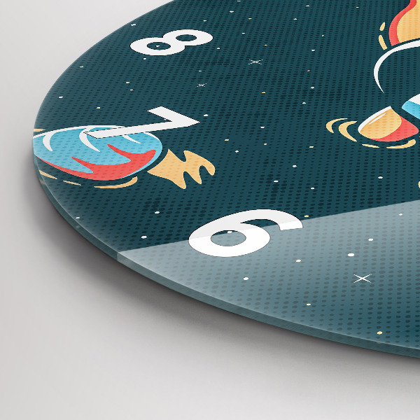 Kerek fali üvegóra Baba űrhajós