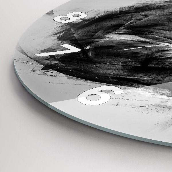 Kerek fali üvegóra Festett oroszlán