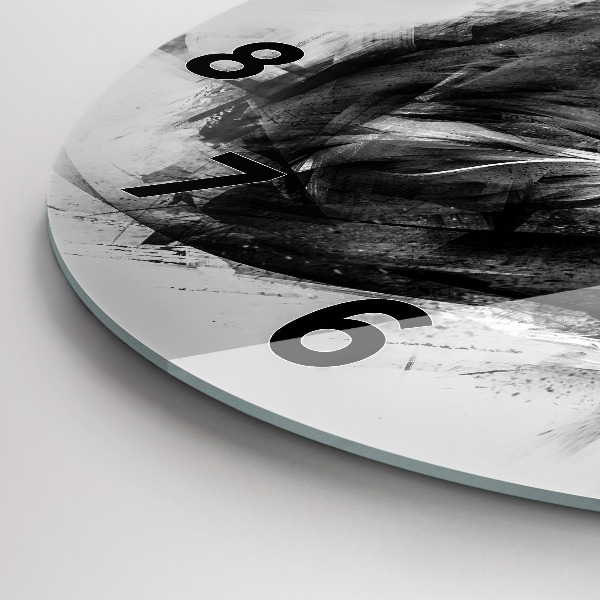 Kerek fali üvegóra Festett oroszlán