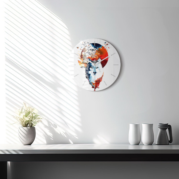 Kerek fali üvegóra A farkas és a telihold