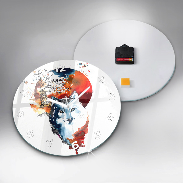 Kerek fali üvegóra A farkas és a telihold