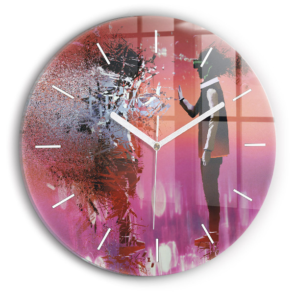 Kerek fali üvegóra Kibertér