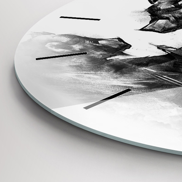 Kerek fali üvegóra Rajzfilm medve