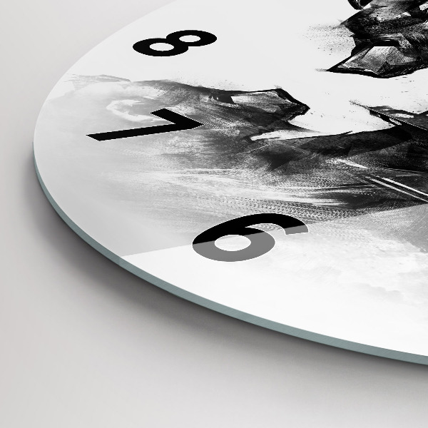 Kerek fali üvegóra Rajzfilm medve