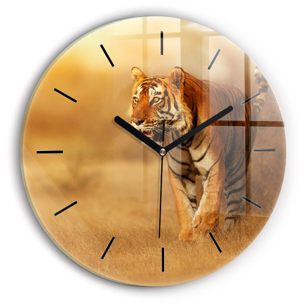 Kerek fali üvegóra Vadásztigris