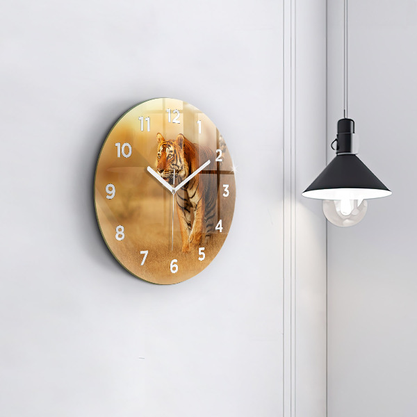 Kerek fali üvegóra Vadásztigris