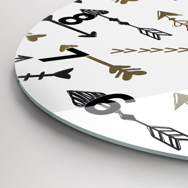 Kerek fali üvegóra Geometrikus csípő minta