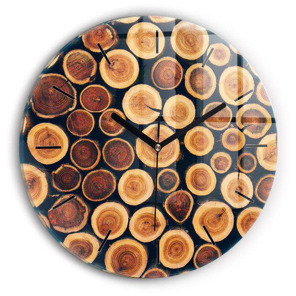 Kerek fali üvegóra Faipari