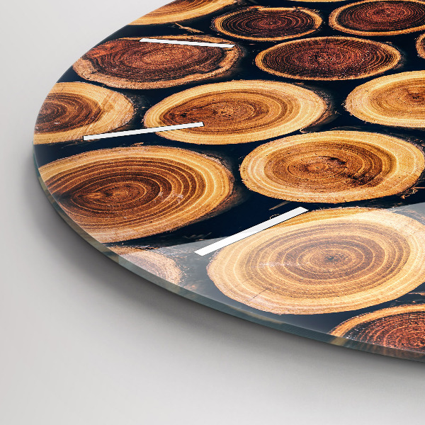 Kerek fali üvegóra Faipari