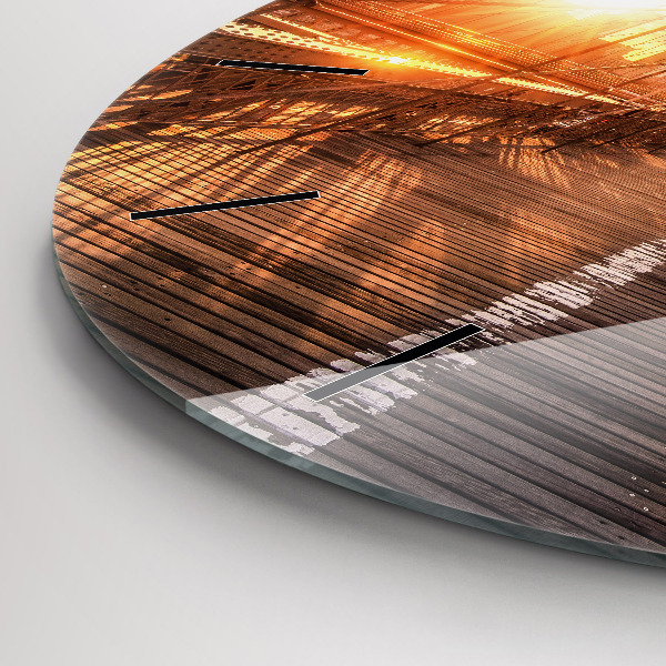 Kerek fali üvegóra Brooklyn Bridge NYC