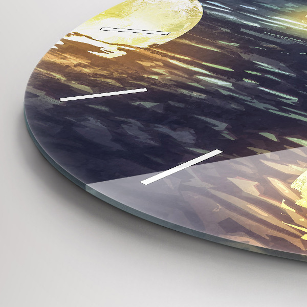 Kerek fali üvegóra Absztrakció