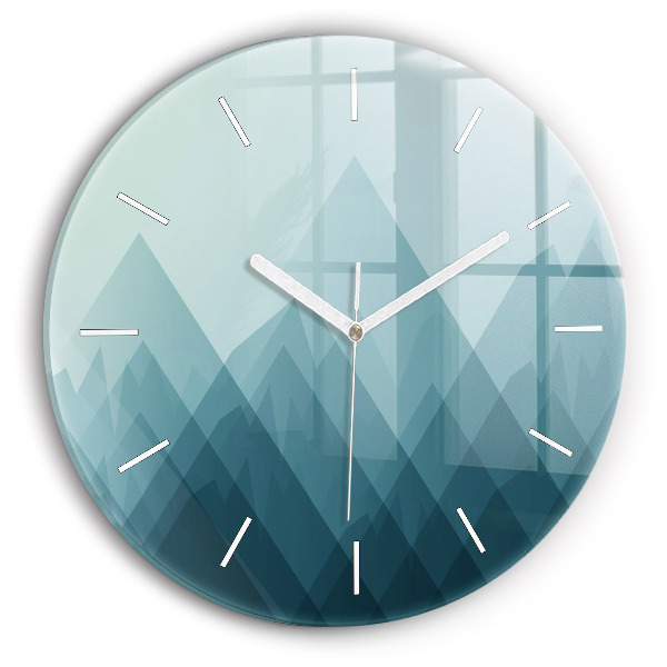 Kerek fali üvegóra Geometriai figurák