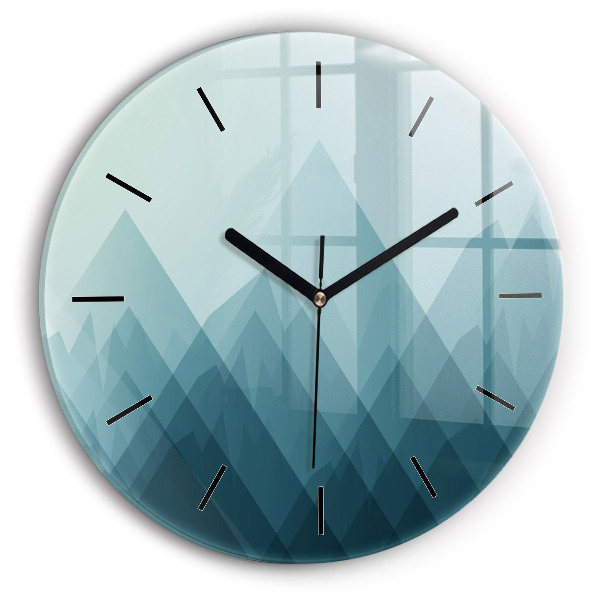 Kerek fali üvegóra Geometriai figurák