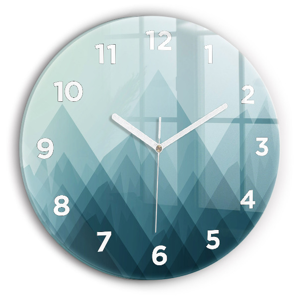 Kerek fali üvegóra Geometriai figurák