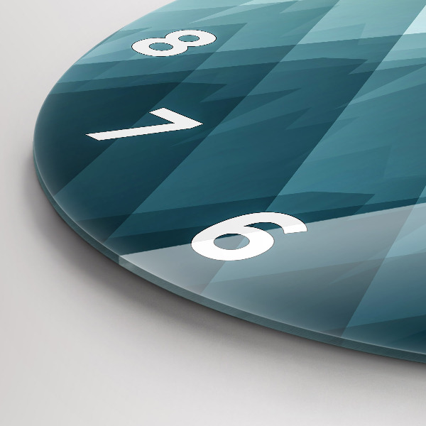 Kerek fali üvegóra Geometriai figurák