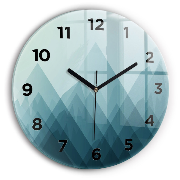 Kerek fali üvegóra Geometriai figurák