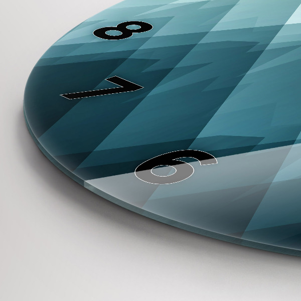 Kerek fali üvegóra Geometriai figurák