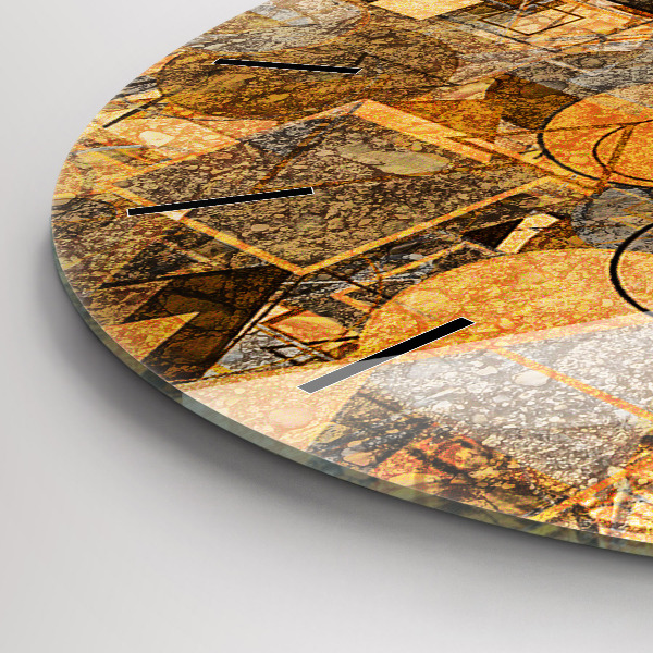 Kerek fali üvegóra Geometriai formák