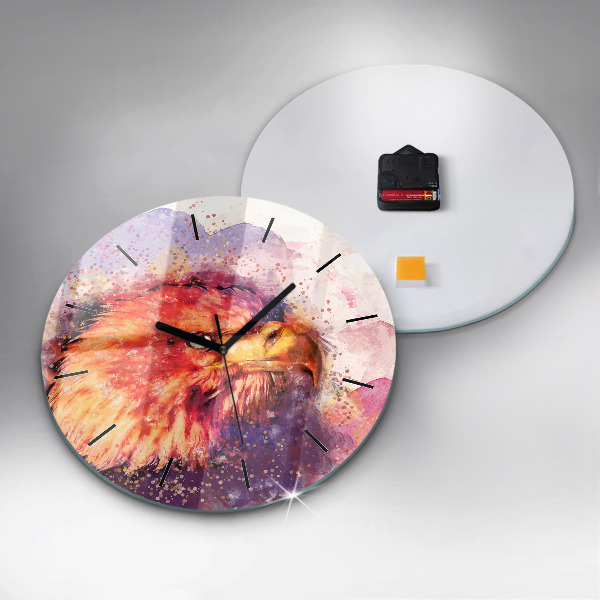 Kerek fali üvegóra Akvarell sas