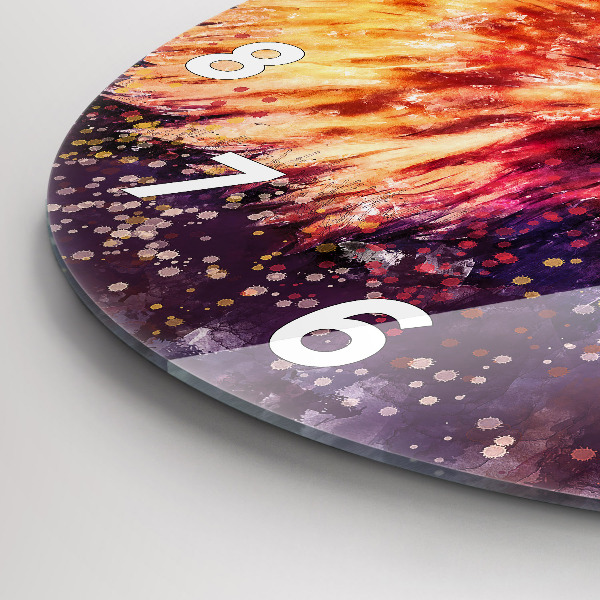 Kerek fali üvegóra Akvarell sas