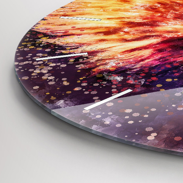 Kerek fali üvegóra Akvarell sas