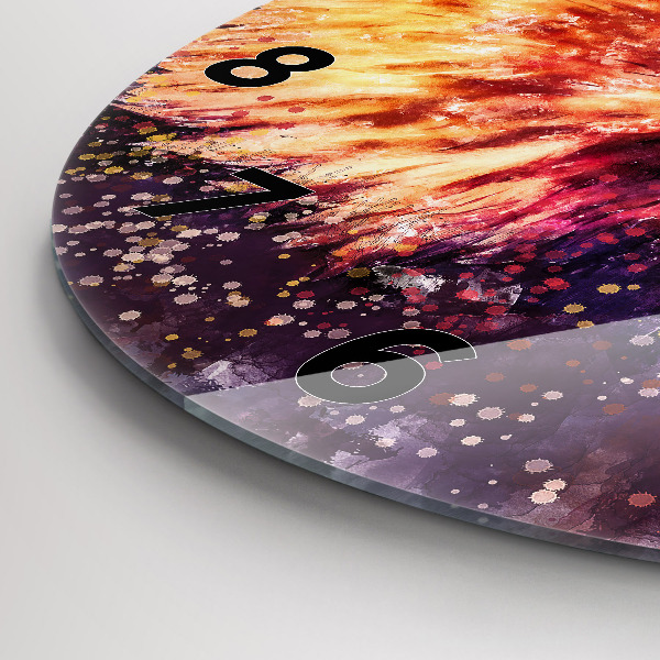 Kerek fali üvegóra Akvarell sas