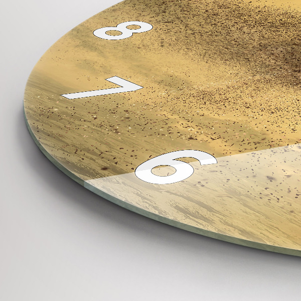 Kerek fali üvegóra Nő az ábrán