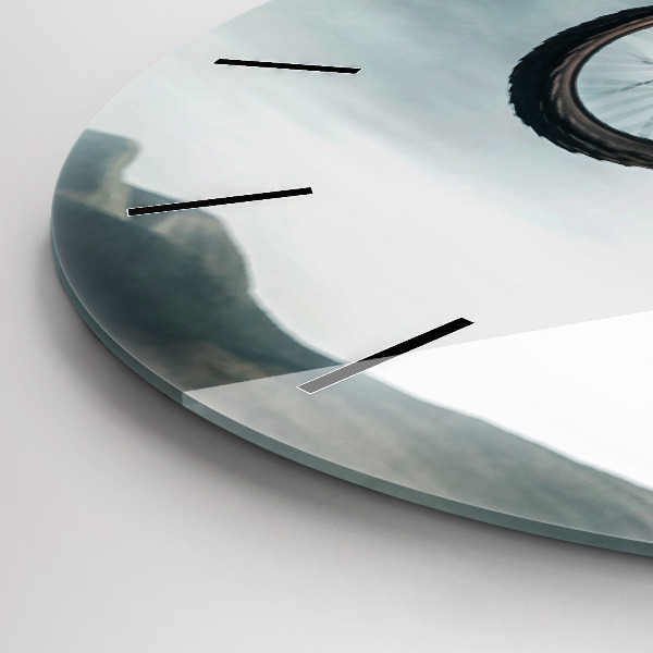 Kerek fali üvegóra Motoros stílusú adrenalin