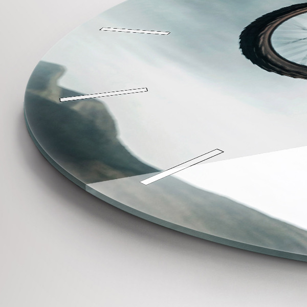 Kerek fali üvegóra Motoros stílusú adrenalin