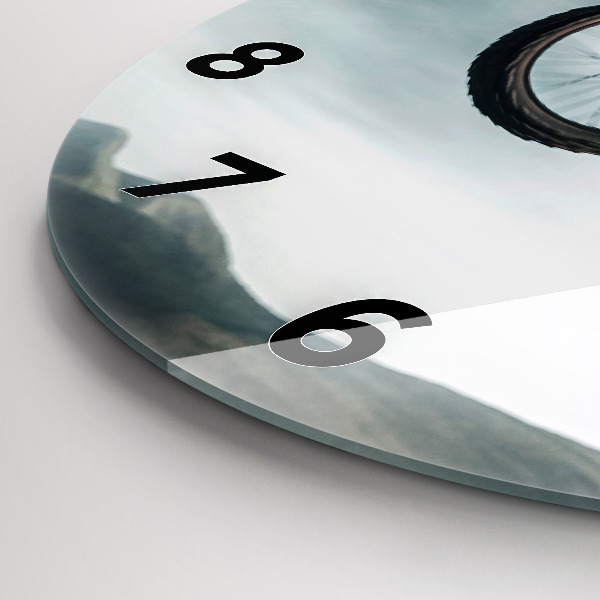 Kerek fali üvegóra Motoros stílusú adrenalin