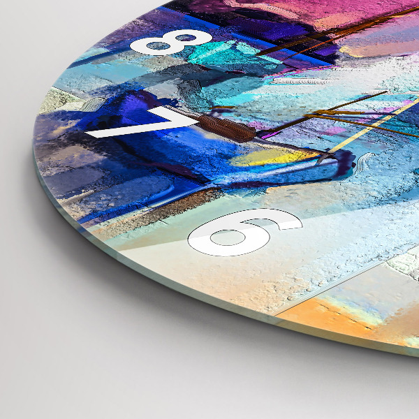 Kerek fali üvegóra Tengeri tájkép