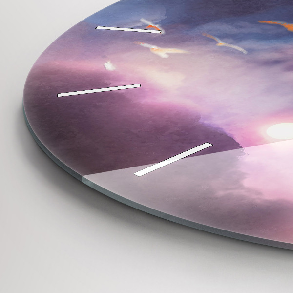 Kerek fali üvegóra Szárnyú fiú