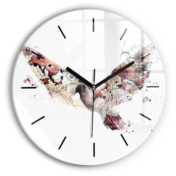 Kerek fali üvegóra Absztrakt nézet