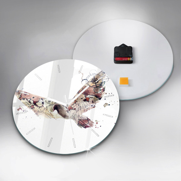 Kerek fali üvegóra Absztrakt nézet