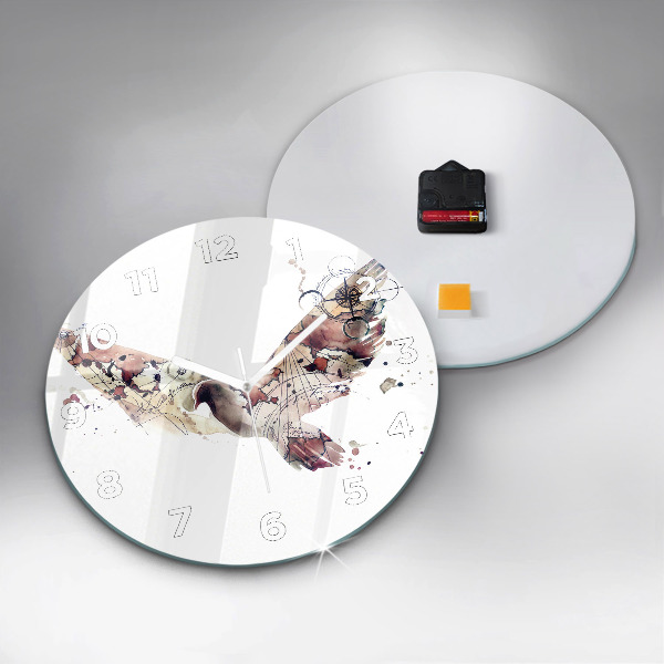 Kerek fali üvegóra Absztrakt nézet