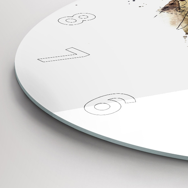 Kerek fali üvegóra Absztrakt nézet