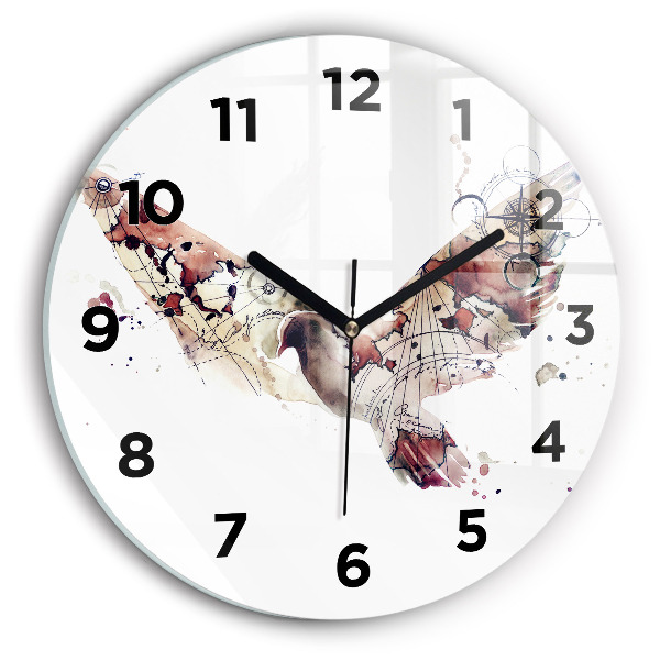 Kerek fali üvegóra Absztrakt nézet