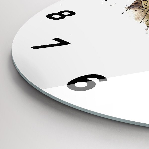 Kerek fali üvegóra Absztrakt nézet