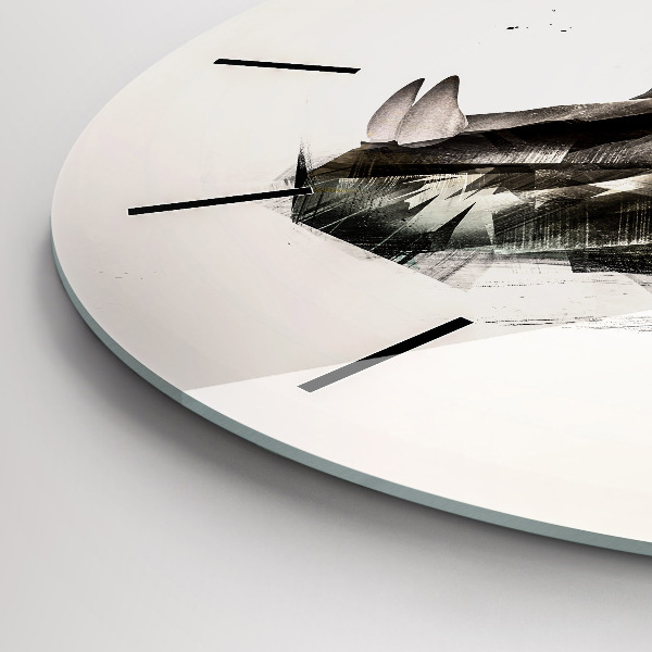 Kerek fali üvegóra egy tigris festett portréja