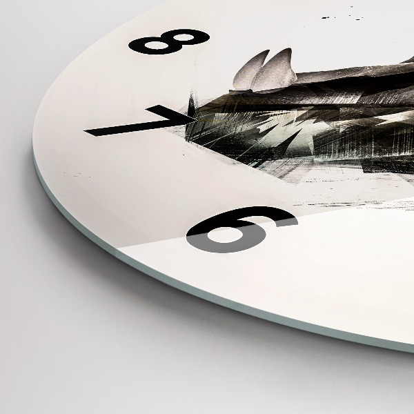 Kerek fali üvegóra egy tigris festett portréja