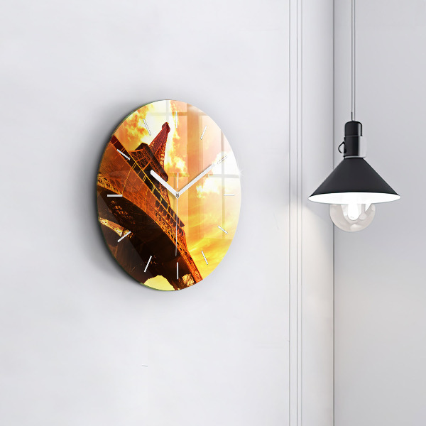 Kerek fali üvegóra Az Eiffel-torony Párizsban