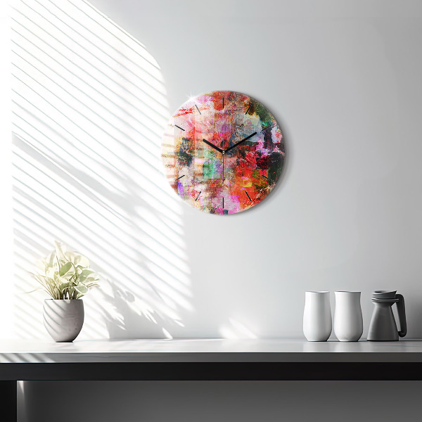 Kerek fali üvegóra Absztrakt kompozíció