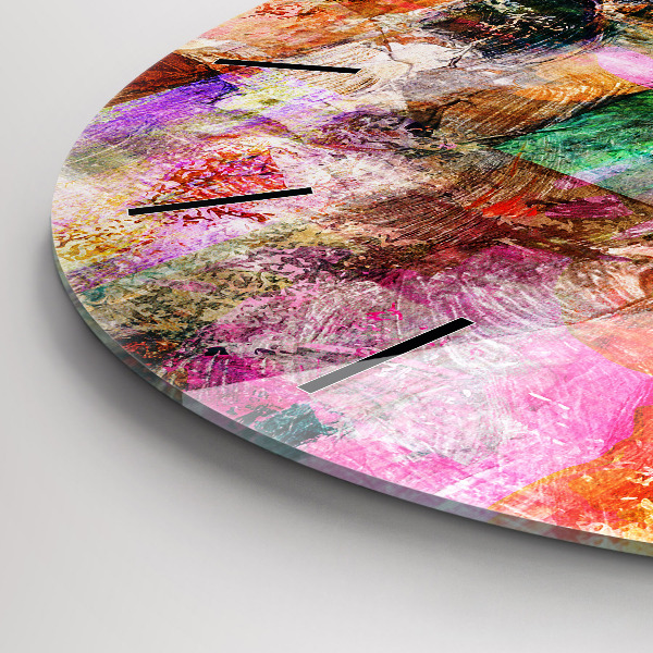 Kerek fali üvegóra Absztrakt kompozíció