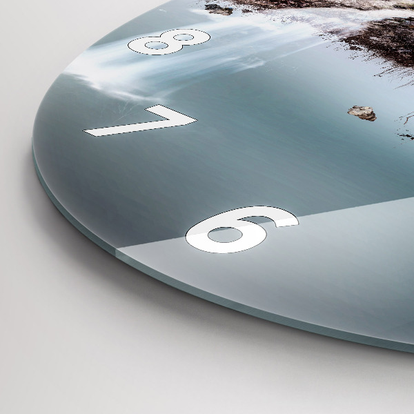 Kerek fali üvegóra Repülő sziget és vízesés