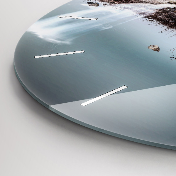 Kerek fali üvegóra Repülő sziget és vízesés