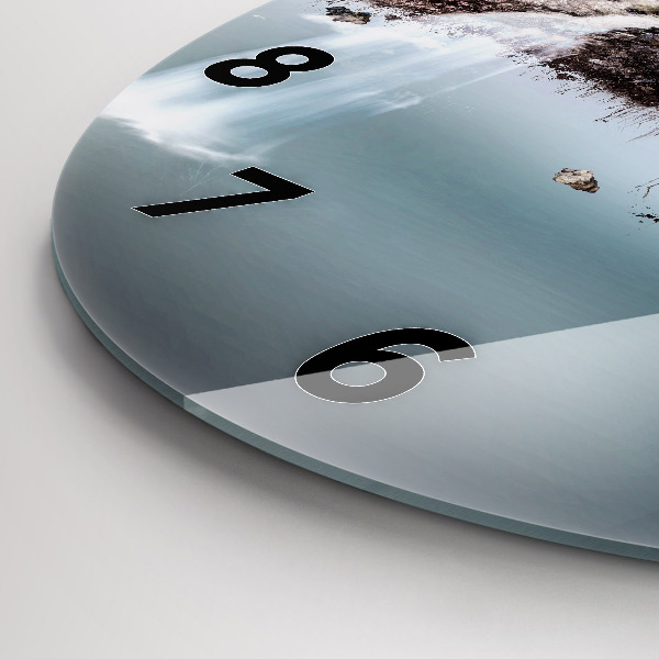 Kerek fali üvegóra Repülő sziget és vízesés