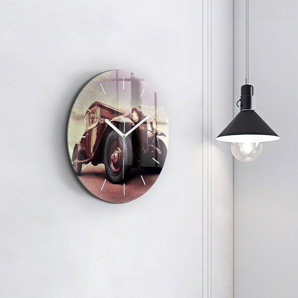 Kerek fali üvegóra Veterán autó