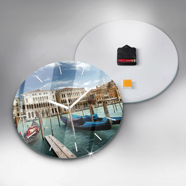 Kerek fali üvegóra Gondolák Velence Olaszország